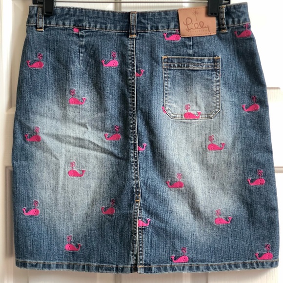 🐳 Lilly Pulitzer Jean Skirt- WORN TWICE! - Picture 2 of 3